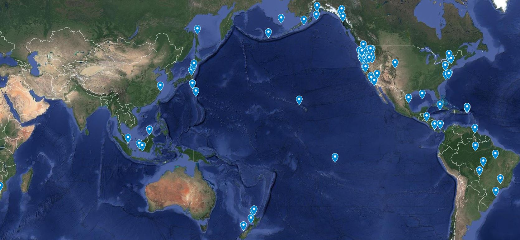 Fisheries and Wildlife research map