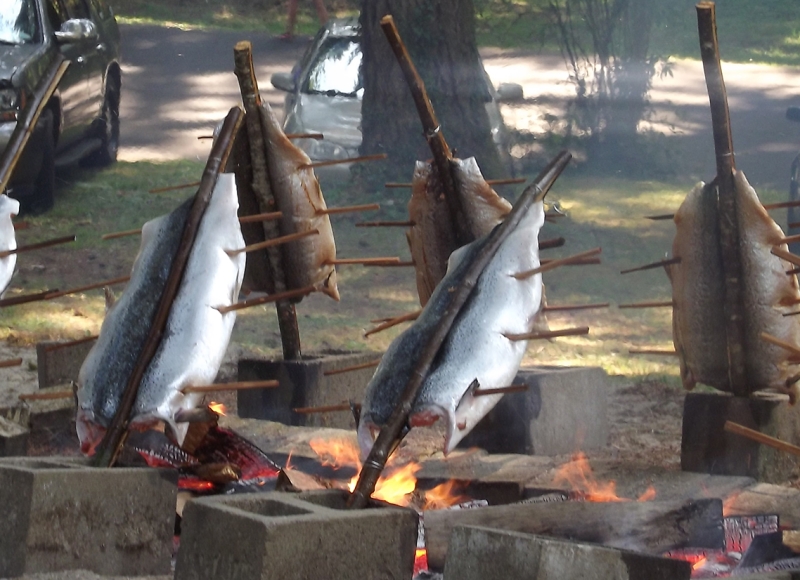 smoking fish. Photo: Samantha Chisholm Hatfield 2022